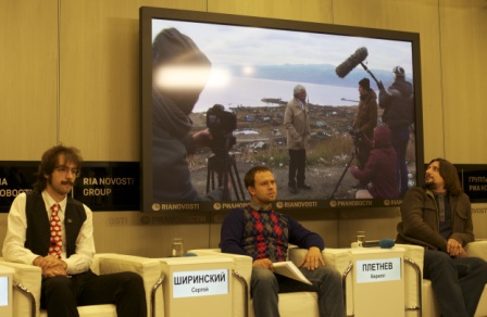 Пресс-конференция фестиваль ВГИК, Сергей Ширинский, Кирилл Плетнев, Сергей Февралев