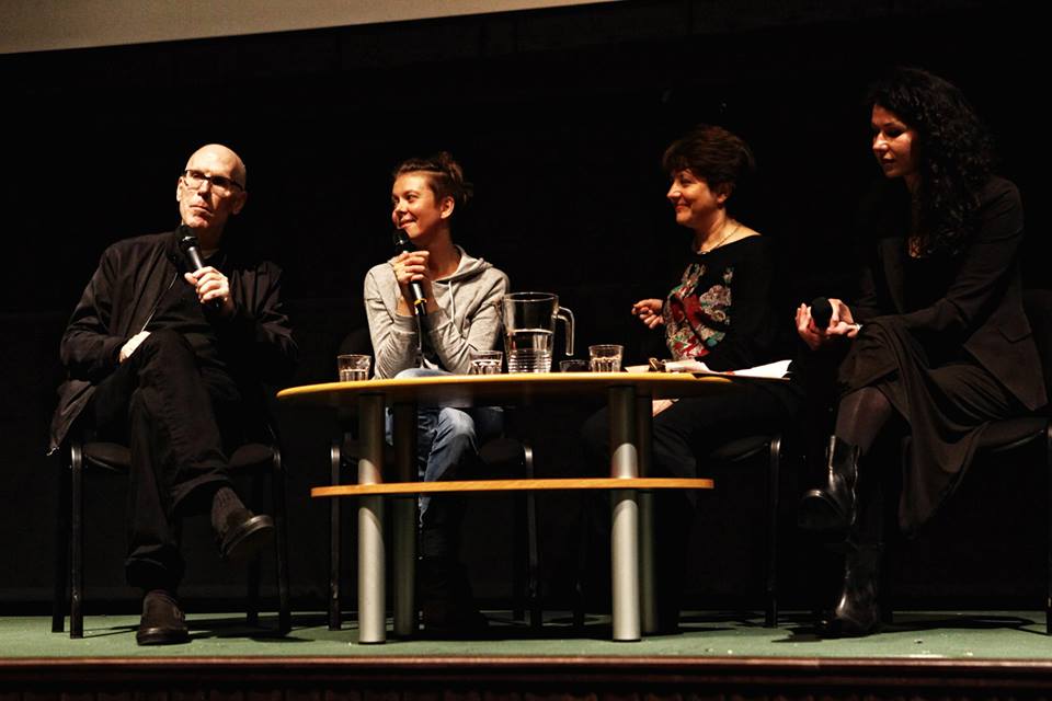 7-й Фестиваль российского кино "Спутник над Польшей", Стивен М. Мартин и Лидия Кавина на обсуждении фильма "Электронная одиссея"