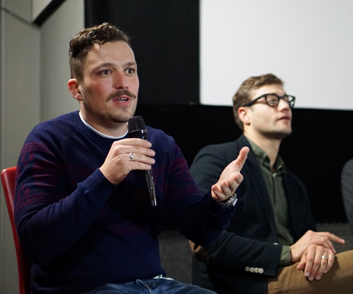 фестиваль "Восток & Запад. Классика и Авангард", круглый стол "Каким должно быть современное кино о войне: правдивым или глянцевым", режиссер Алексей Быстрицкий и актер Роман Полянский