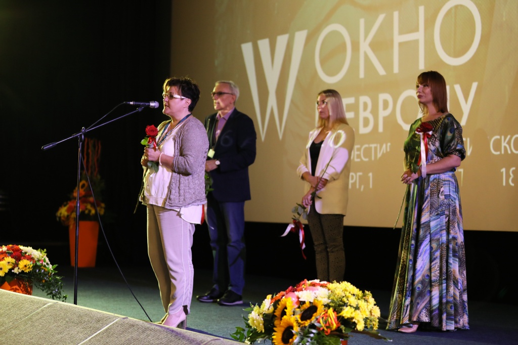 Премьера фильма "Гурвинек. Волшебная игра" в Выборге. Продюсер Сергей Зернов, режиссер Инна Евланникова, исполнительный продюсер Любовь Кузнецова и актриса Ольга Тумайкина