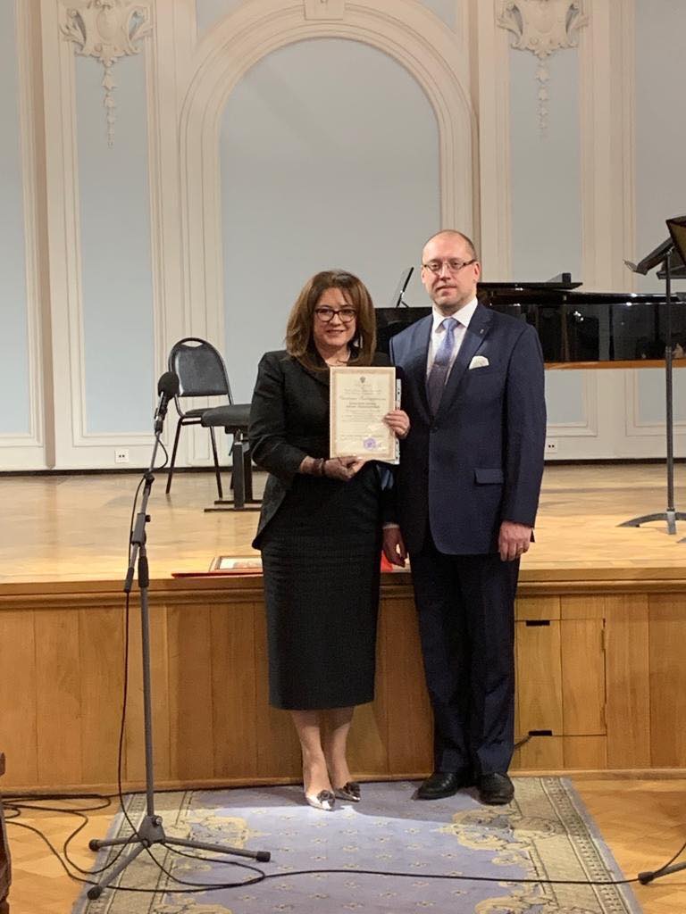 Президента SIFFA Любовь Балагову-Кандур отметили наградой Главы Российского Императорского Дома