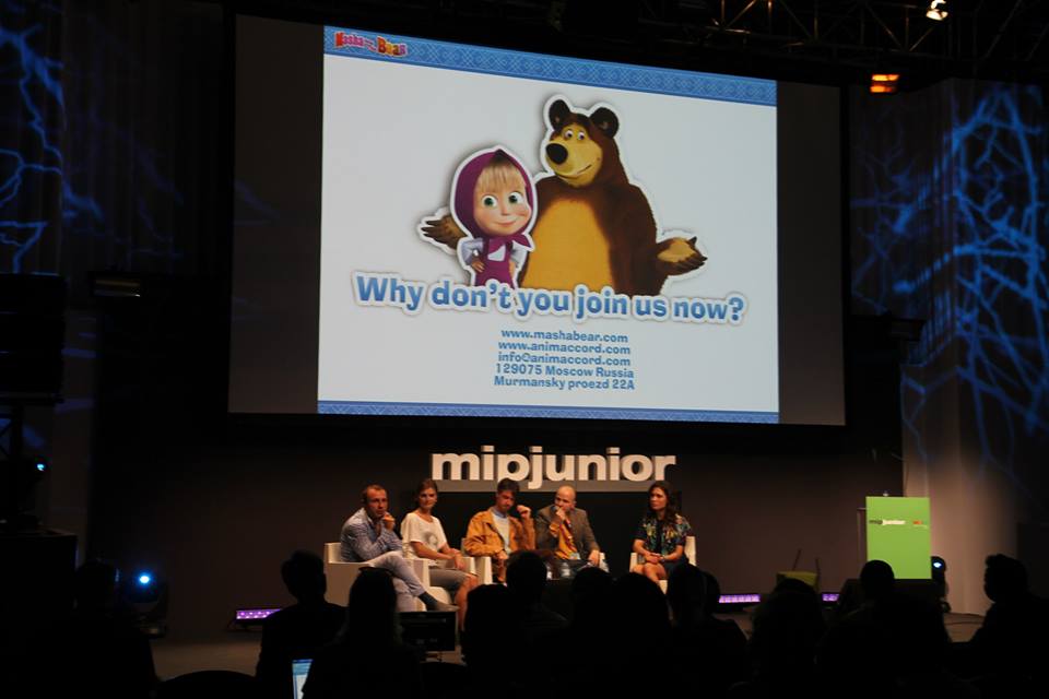 международный рынок аудиовизуального контента MIPJunior, деловая панель FOLLOW US TO RUSSIA: Ready to sell – ready to buy, проект "Маша и Медведь"