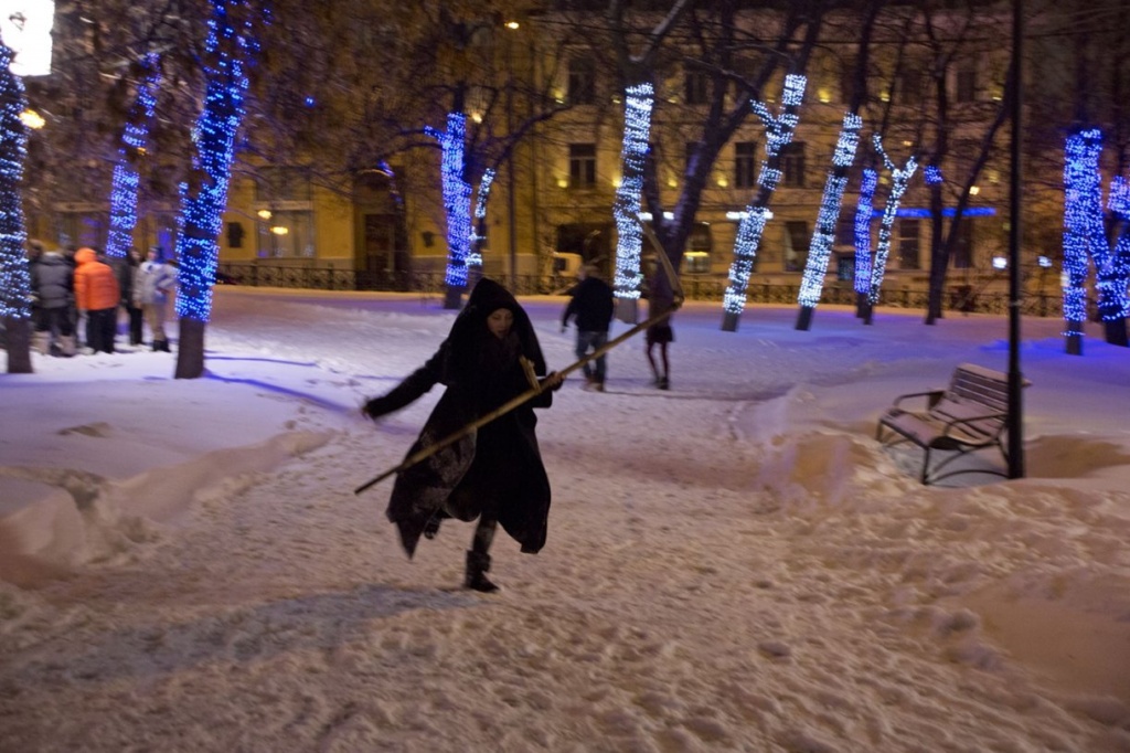 кадр из фильма Девушка с косой