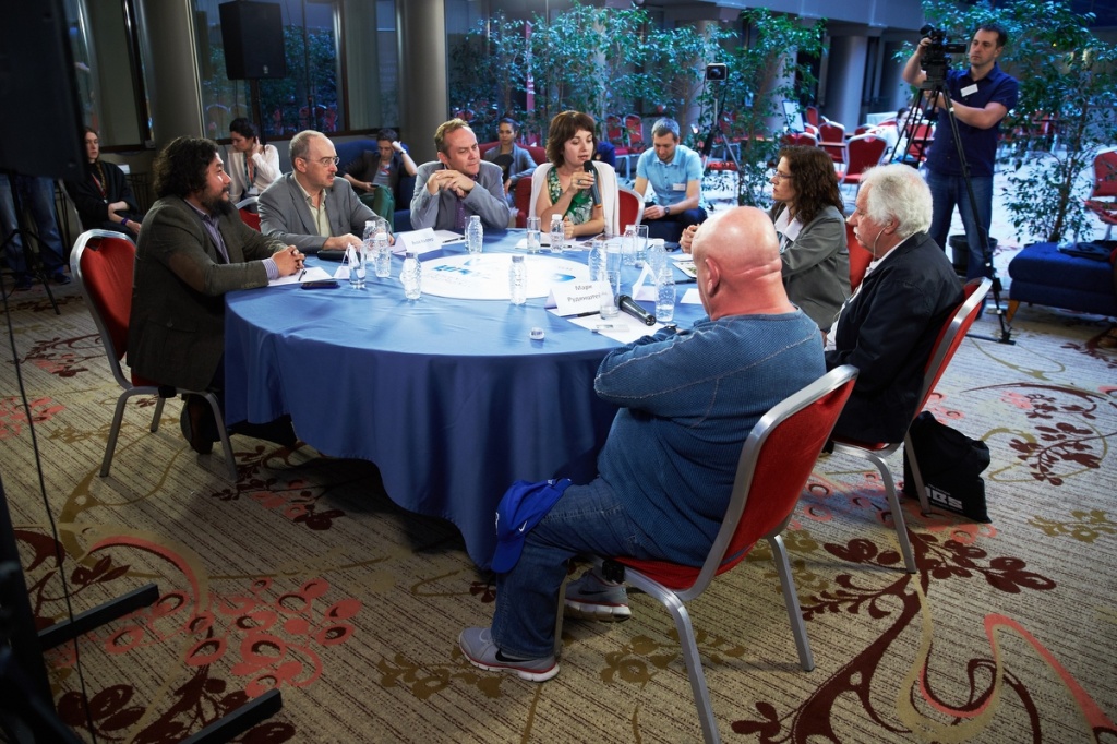 Moscow Business Square (MBS), круглый стол, организованный 1-ым Московским Еврейским Кинофестивалем и Открытым телеканалом Израиля