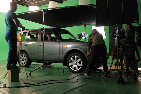 на съемках фильма "Жизнь только начинается"