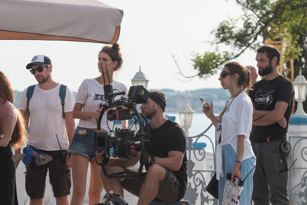 На съемках сериала "Ищейка"