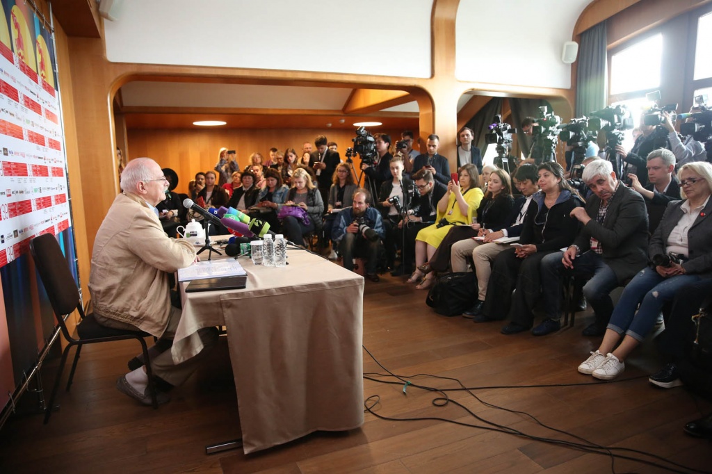 39 Московский международный кинофестиваль, брифинг президента смотра Никиты Михалкова