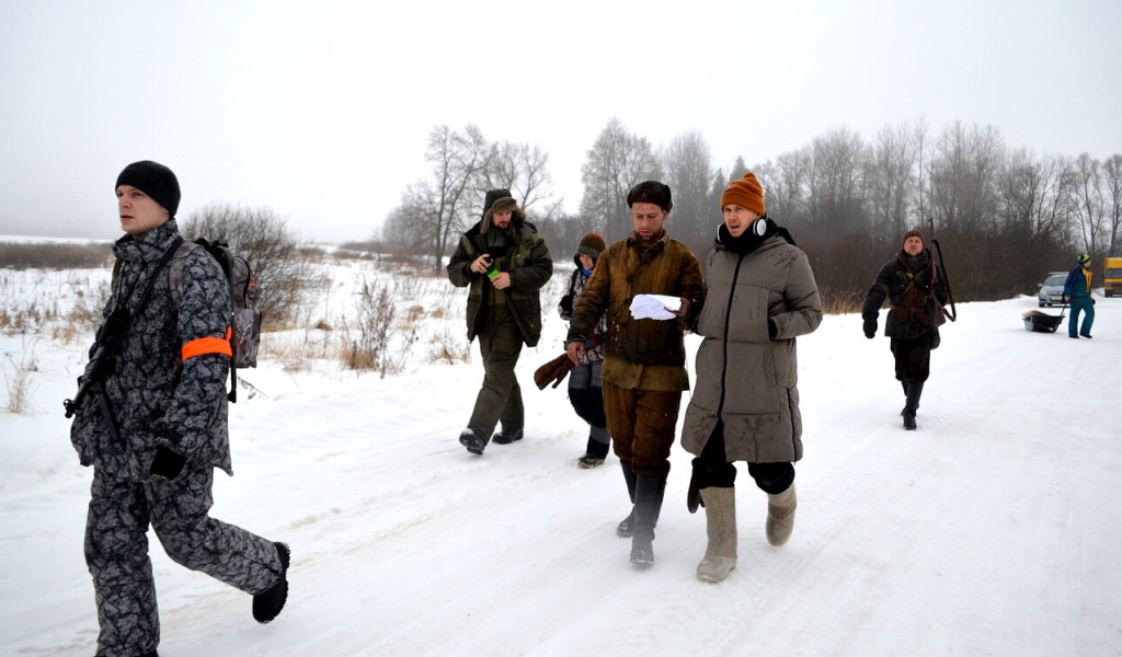 Съемки фильма Красный призрак