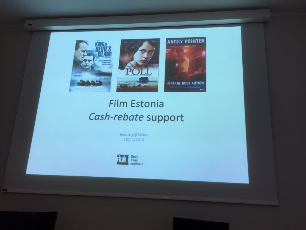 19-й Таллинский кинофестиваль "Темные ночи", деловая площадка Industry@Tallinn, презентация программы Cash rebate