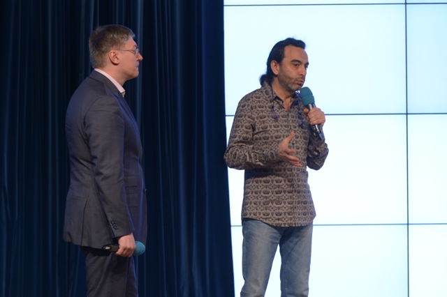 Очная защита проектов лидеров отечественного кинопроизводства, продюсеры Павел Степанов и Джаник Файзиев (фото - Владимир Трефилов)