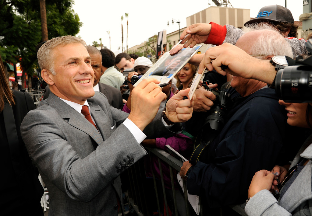 закладка звезды Кристофа Вальца на Аллее славы, актер Кристоф Вальц