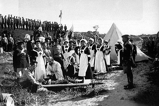 Кадр из фильма Ханжонкова "Оборона Севастополя"