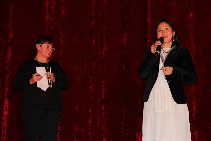 65 Берлинский международный кинофестиваль, показ фильма "Чайки", режиссер Элла Манжеева