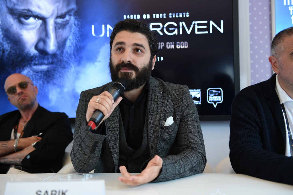 Российский павильон, шоукейс компании Большое кино, презентация фильма Непрощенный, режиссер Сарик Андреасян