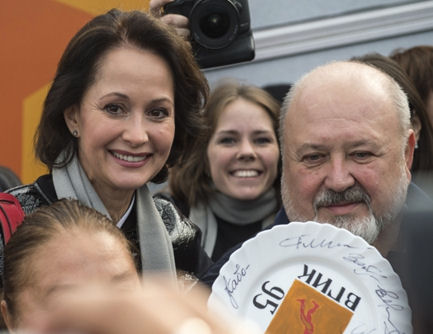 Кинопоезд ВГИК-95, Ярославль, Ольга Кабо и Владимир Малышев