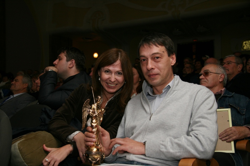 Антон Уткин режиссер-документалист с супругой 