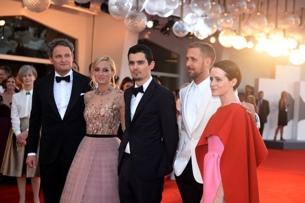 75 Венецианский международный кинофестиваль, съемочная группа фильма «Человек на Луне»