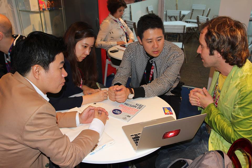 международный рынок аудиовизуального контента MIPCOM, объединенный стенд Russian Cinema, проект "Грузовичок Лева"