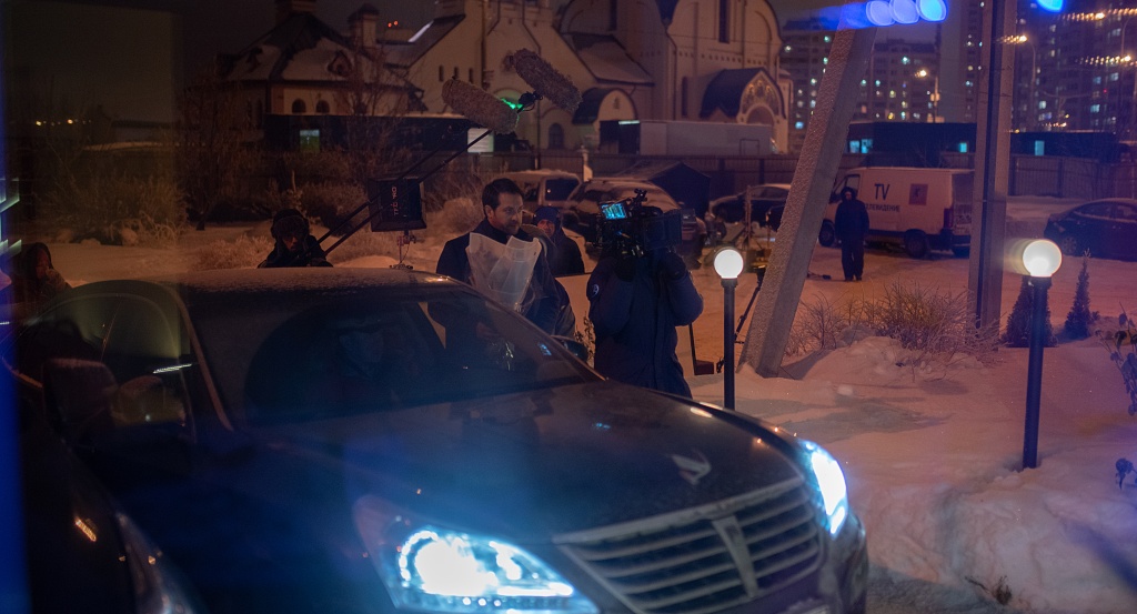 Кадры со съемок сериала "Холодные берега"