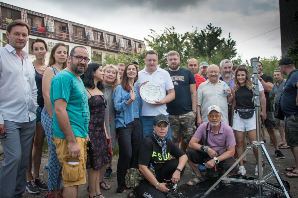 На съемках сериала "Ищейка"