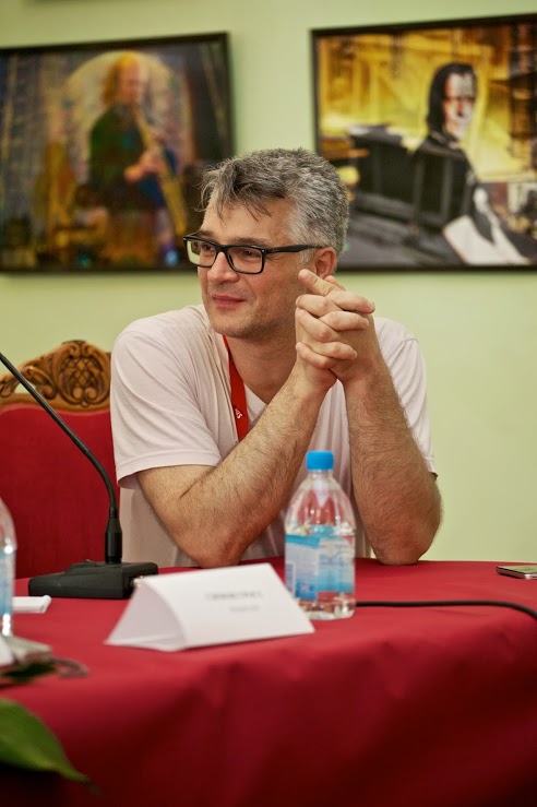 Voices 2013, пресс-конференция фильма "Длинные светлые дни", программный директор смотра Игорь Гуськов