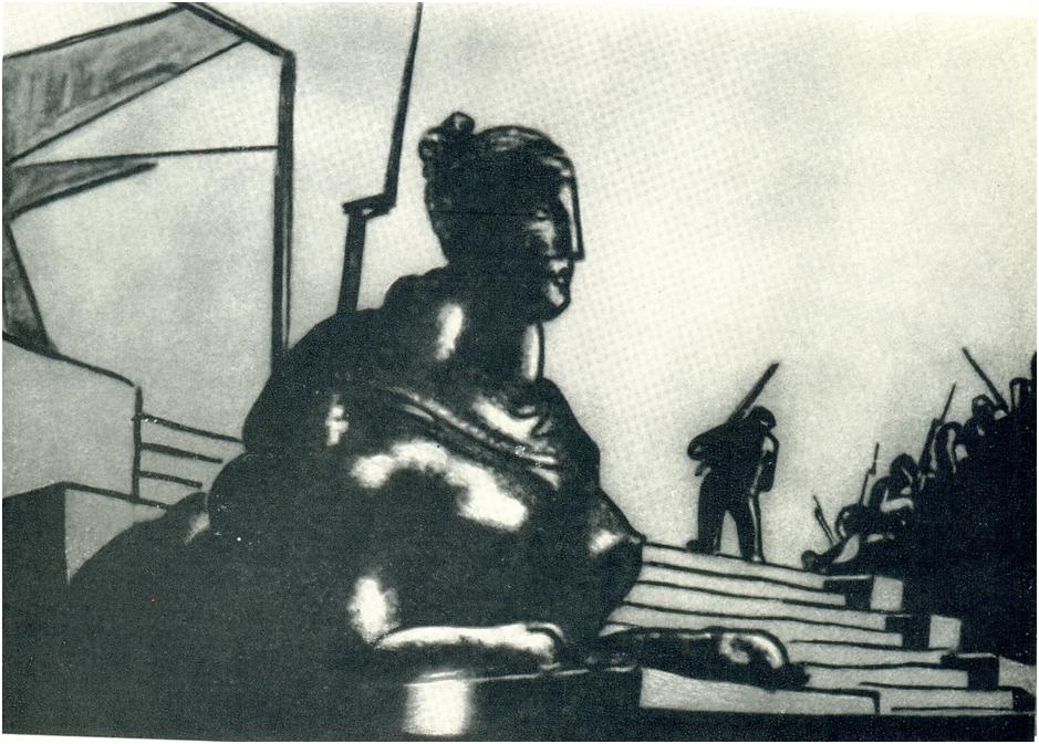 эскиз Владимира Егорова к фильму "Мы из Кронштадта"