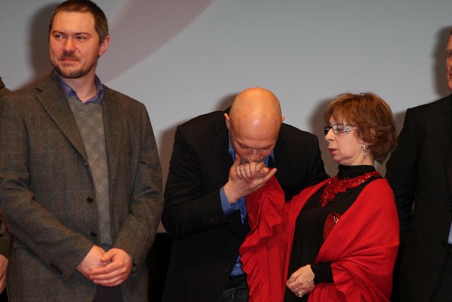 премьера фильма "Любовь-морковь 3", актеры Гоша Куценко и Лия Ахеджакова