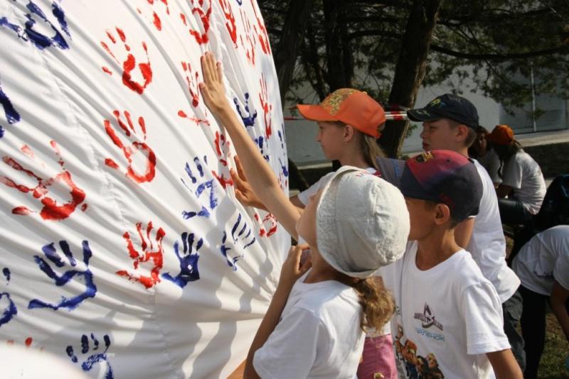 спортивно-приключенческая игра "Защитники" в "Орленке"