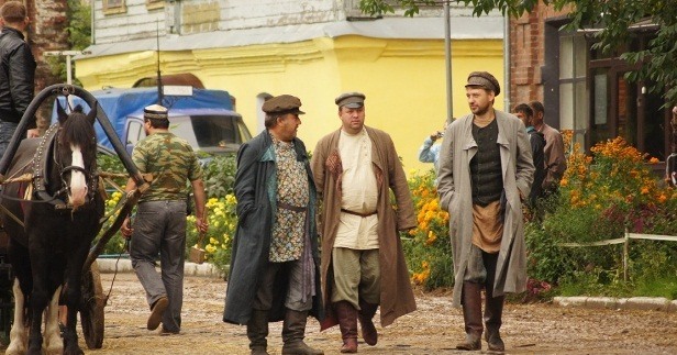 на съемках фильма "Солнечный удар"