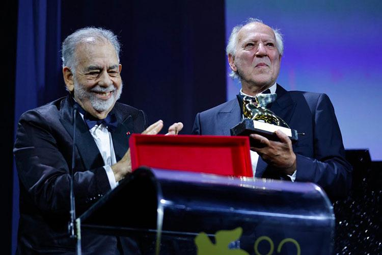 Фрэнсис Форд Коппола и Вернер Херцог на 82 Венецианском кинофестивале Фрэнсис Форд Коппола и Вернер Херцог на 82 Венецианском кинофестивале