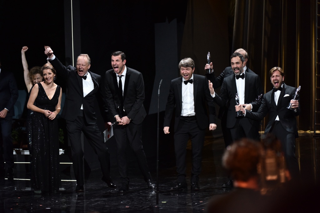 церемония награждения лауреатов премии Европейской киноакадемии European Film Awards, съемочная группа фильма Квадрат