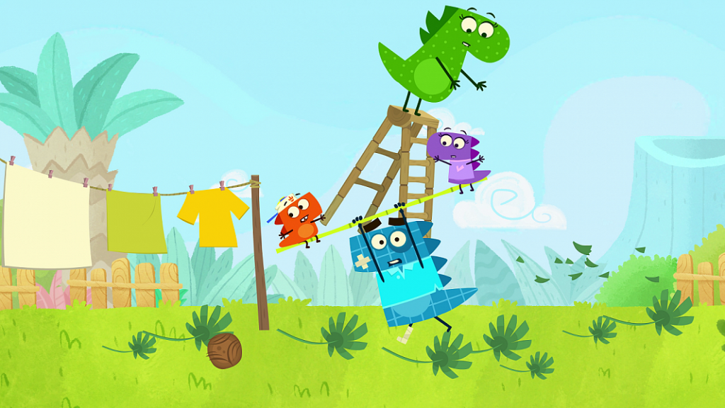 кадр из сериала "Динозавр Рики"