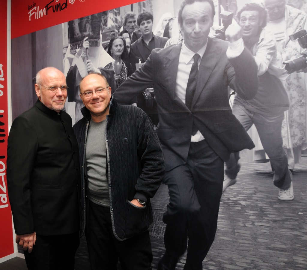 Марко Мюллер и Карло Вердоне на Римском кинофестивале (фотограф - Leonardo Paniccia)