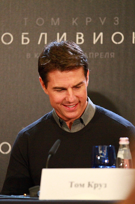 пресс-конференция фильма "Обливион", актер Том Круз