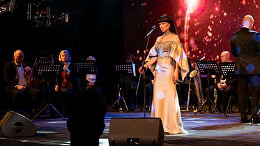 Нонна Гришаева на съемках нового фильма «Про мою маму и про меня»