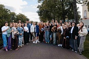 фото со съемок фильма Синий и Пурпурная