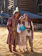 на съемках фильма Царевна Несмеяна