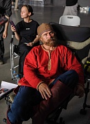 на съемках фильма Богатыри