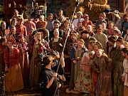 на съемках фильма Царевна Несмеяна