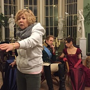 на съемках фильма Каподистрия. Русский европеец, режиссер Светлана Музыченко