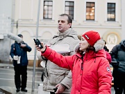 на съёмках фильма Комета Галлея