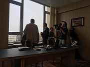 на съёмках фильма Пальмира