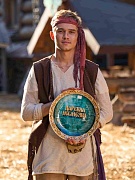 на съемках фильма Царевна Несмеяна