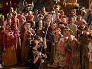 на съемках фильма Царевна Несмеяна