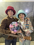 на съемках фильма Приключения пингвиненка