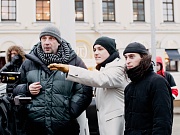 на съёмках фильма Комета Галлея