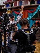 на съемках фильма Царевна Несмеяна