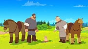 кадр из фильма Три богатыря. Ни дня без подвига 3