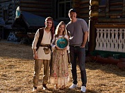 на съемках фильма Царевна Несмеяна