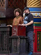 на съемках фильма Царевна Несмеяна